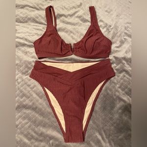 Cupshe high waisted two piece bikini